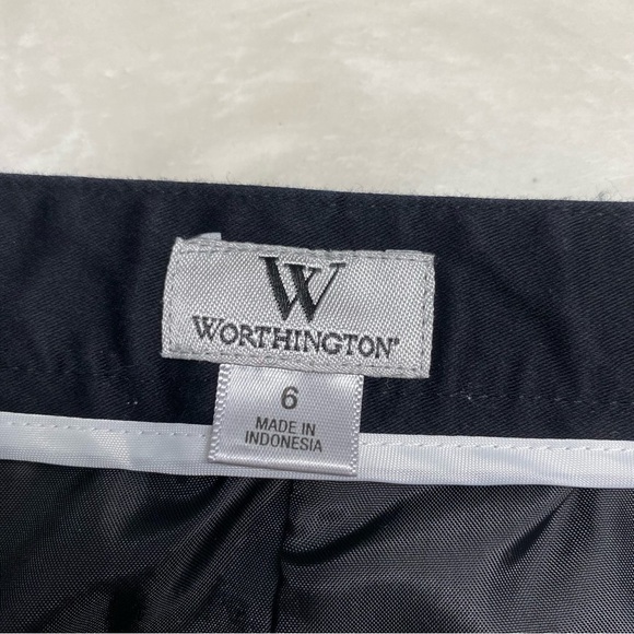 Worthington Striped Pencil Skirt Multicolor Size 6 Side Zip - Picture 11 of 13